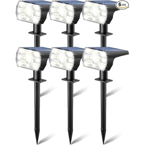 Outdoor Solar Lights Waterproof IP68 LED Spot Lights Yard Patio Garden Pathway - Picture 7 of 7